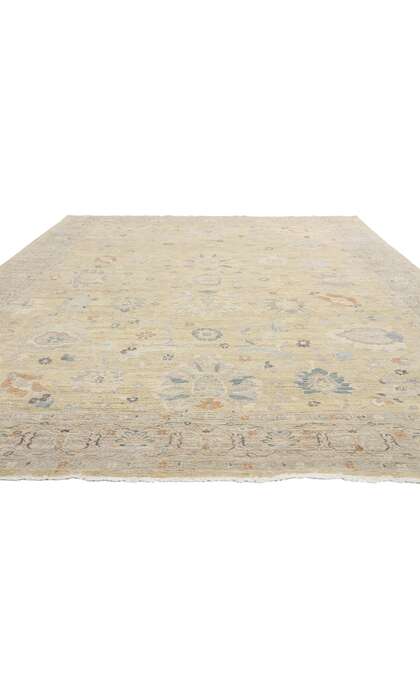 9 x 12 Modern Earth-Tone Oushak Rug 31056