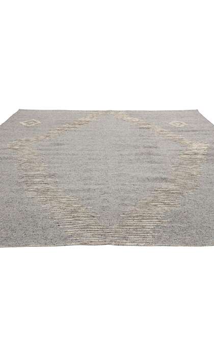 8 x 10 Modern Tribal Gray Moroccan Rug 31082