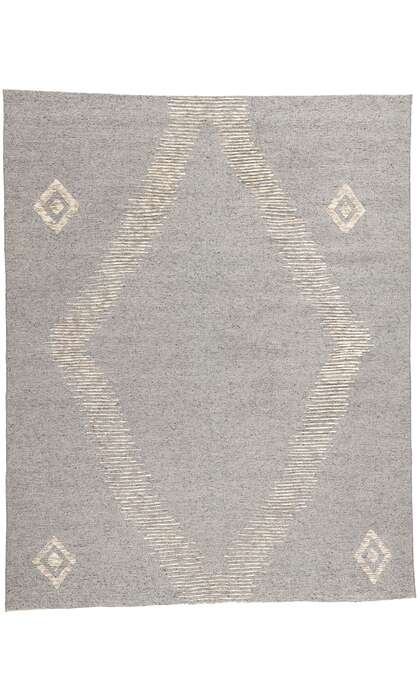 8 x 10 Modern Tribal Gray Moroccan Rug 31082