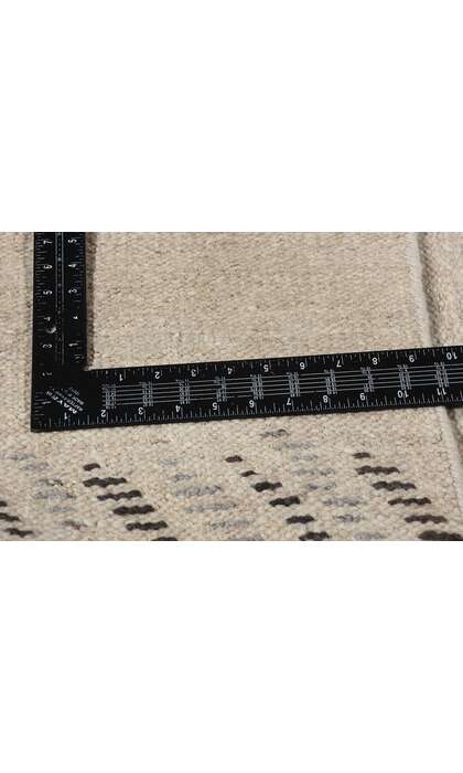 9 x 10 Modern Tribal Gray Moroccan High-Low Rug 31254