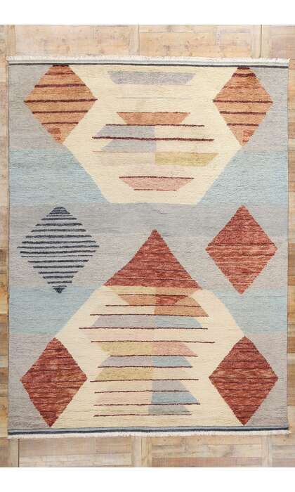 9 x 12 Modern Tribal Moroccan Rug 31327