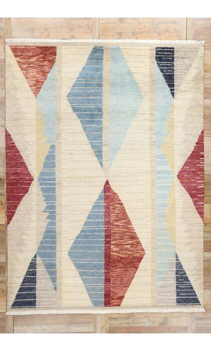 9 x 12 Modern Tribal Moroccan Rug 31328