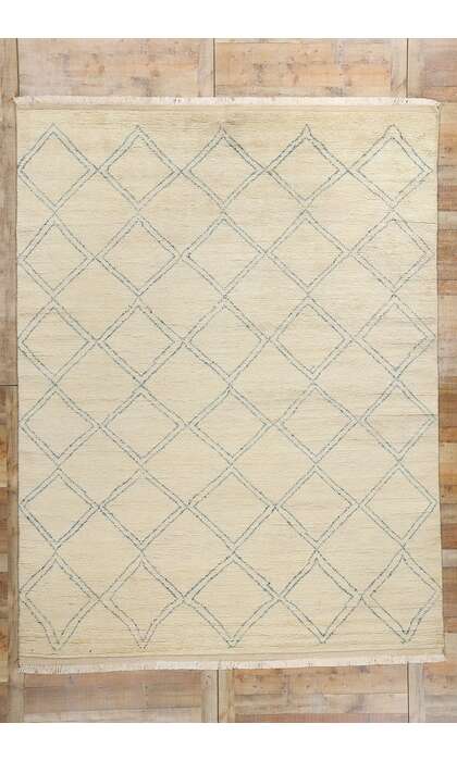 9 x 12 Modern Tribal Diamond Moroccan Rug 31083