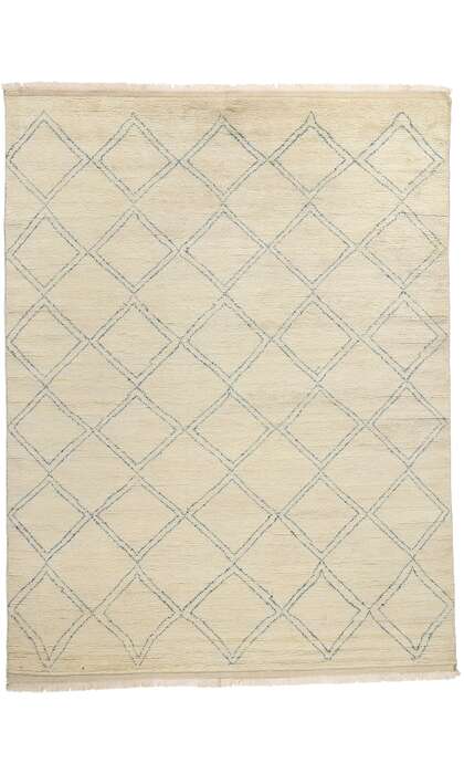 9 x 12 Modern Tribal Diamond Moroccan Rug 31083