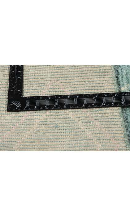 9 x 12 Modern Tribal Light Teal Moroccan Rug 31253