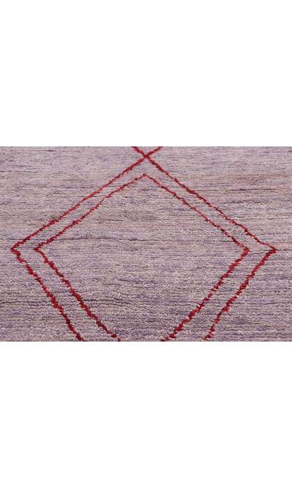 9 x 12 Modern Tribal Purple Boho Moroccan Rug 31080