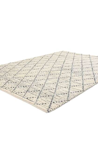 6 x 8 Modern Moroccan Trellis Textured Rug 31050