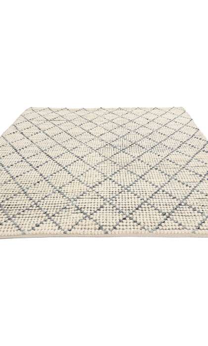 6 x 8 Modern Moroccan Trellis Textured Rug 31050
