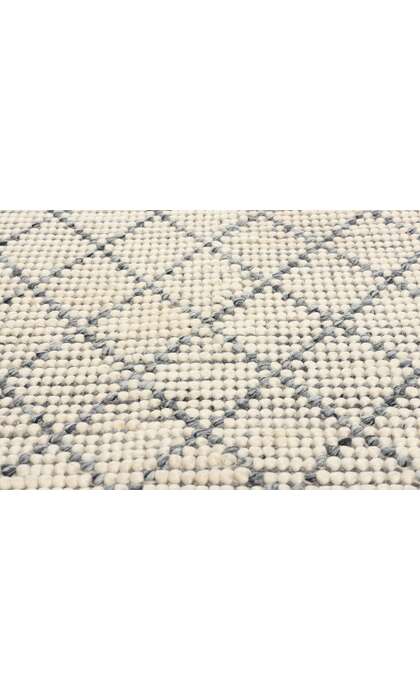 6 x 8 Modern Moroccan Trellis Textured Rug 31050