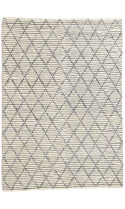 6 x 8 Modern Moroccan Trellis Textured Rug 31050