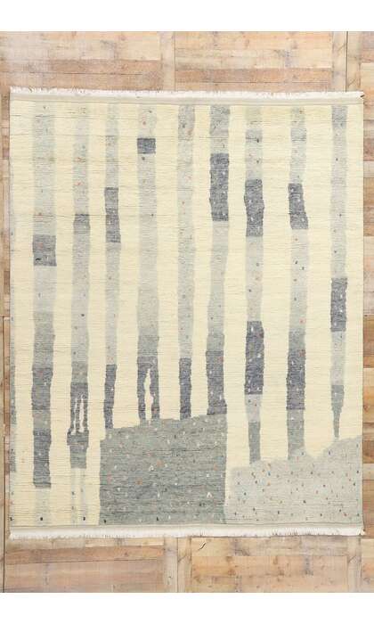 8 x 10 Organic Modern Brutalist Moroccan Rug 31226