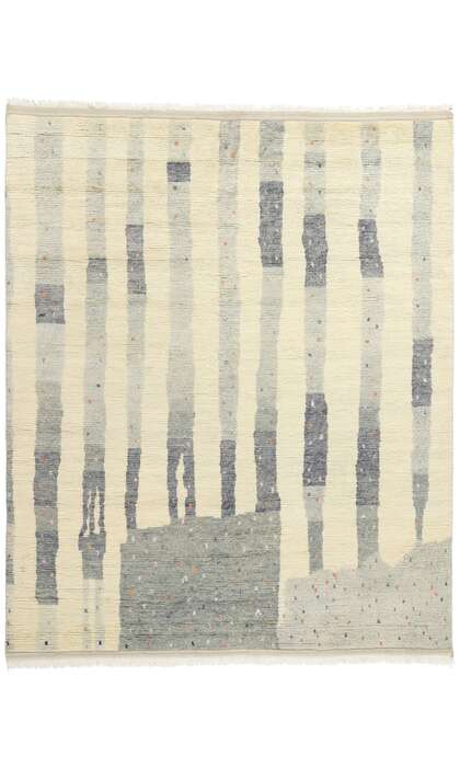 8 x 10 Organic Modern Brutalist Moroccan Rug 31226