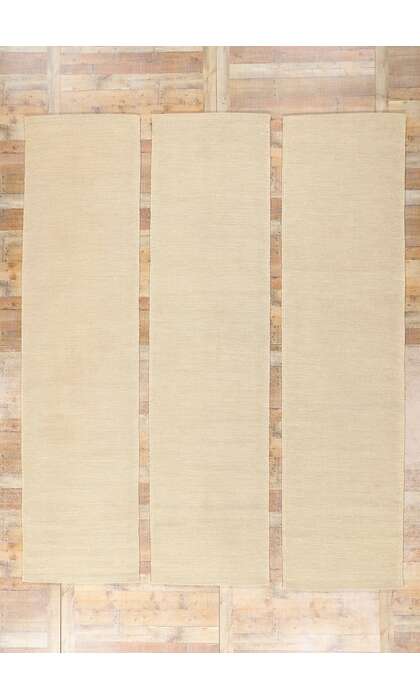 3 x 12 Organic Modern Japandi Kilim Rug 31131