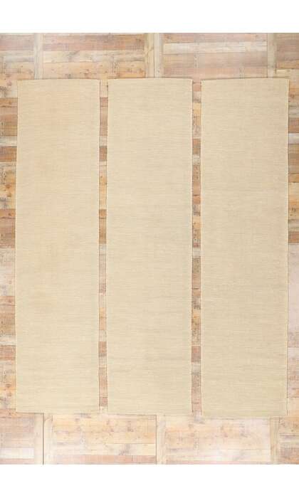 3 x 12 Organic Modern Japandi Kilim Rug 31132