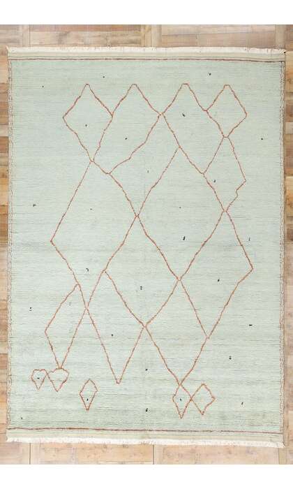 9 x 13 Modern Tribal Moroccan Rug 31257