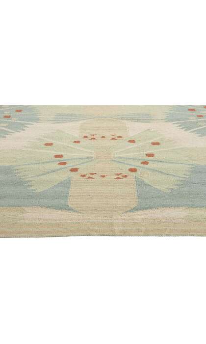 10 x 13 Scandinavian Modern Swedish Inspired Kilim Rug 31103
