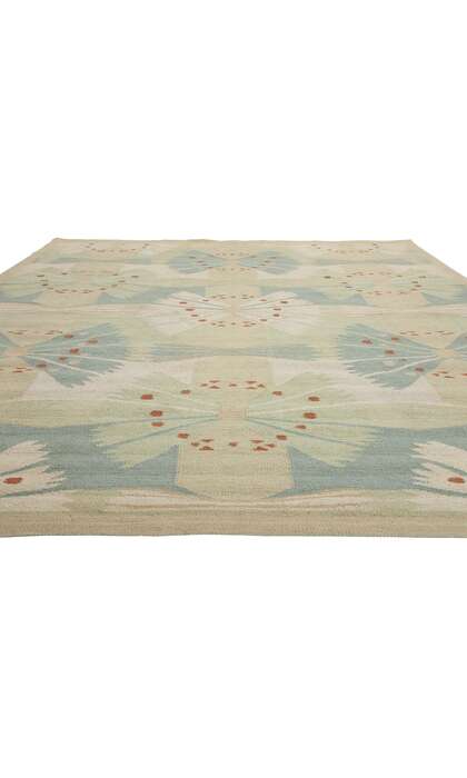 10 x 14 Scandinavian Modern Swedish Inspired Kilim Rug 31148