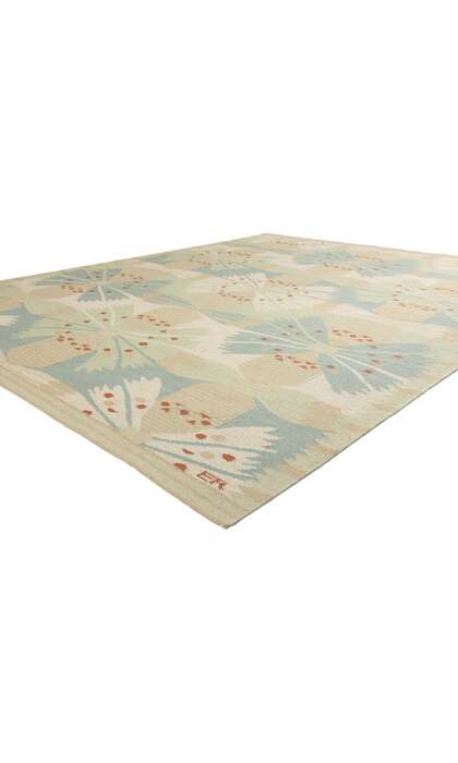 9 x 12 Scandinavian Modern Swedish Inspired Kilim Rug 31104