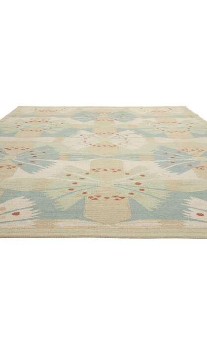 9 x 12 Scandinavian Modern Swedish Inspired Kilim Rug 31104