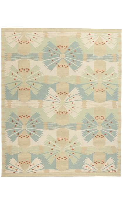 9 x 12 Scandinavian Modern Swedish Inspired Kilim Rug 31104