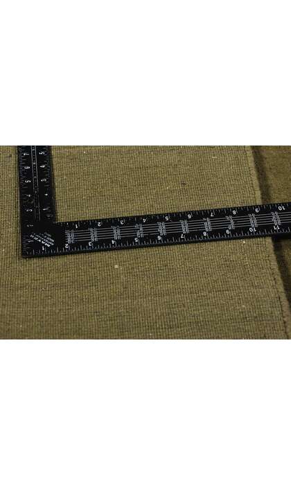 9 x 12 Solid Olive Green Modern Rug 31161