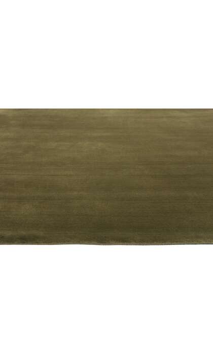 9 x 12 Solid Olive Green Modern Rug 31161