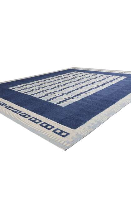 10 x 12 Scandinavian Modern Swedish Inspired Kilim Rug 31127