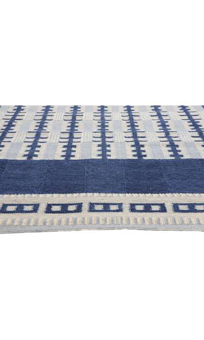10 x 12 Scandinavian Modern Swedish Inspired Kilim Rug 31127
