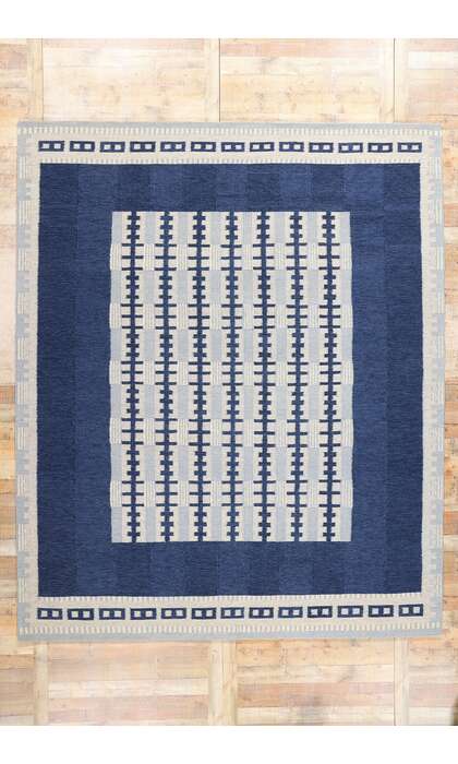 10 x 12 Scandinavian Modern Swedish Inspired Kilim Rug 31127