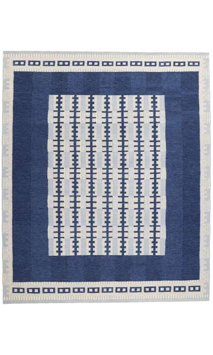 10 x 12 Scandinavian Modern Swedish Inspired Kilim Rug 31127
