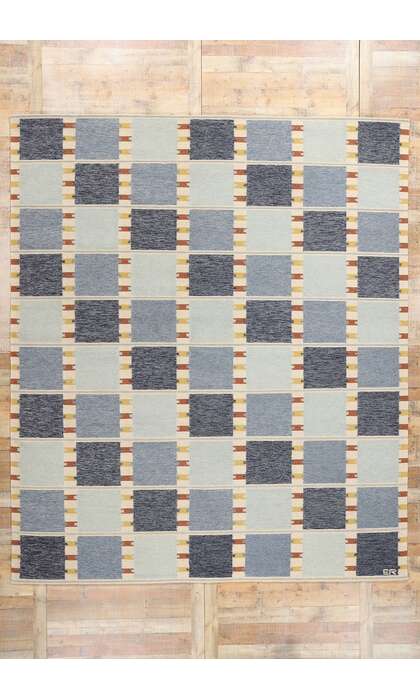 10 x 12 Scandinavian Modern Swedish Inspired Kilim Rug 31147