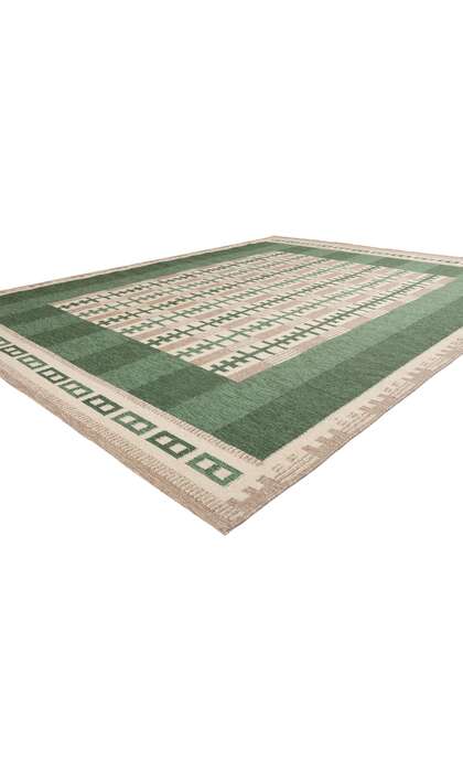 9 x 12 Scandinavian Modern Swedish Inspired Kilim Rug 31128