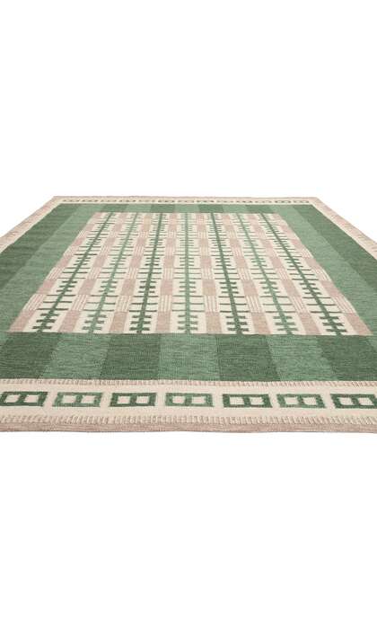 9 x 12 Scandinavian Modern Swedish Inspired Kilim Rug 31128