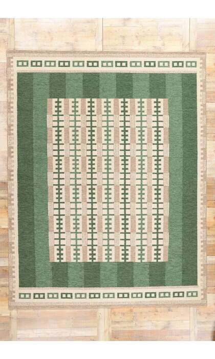 9 x 12 Scandinavian Modern Swedish Inspired Kilim Rug 31128