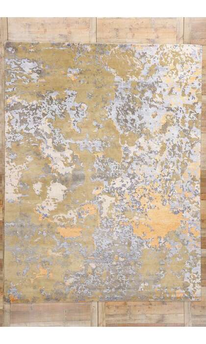 9 x 12 Contemporary Abstract High-Low Transitional Rug 31047