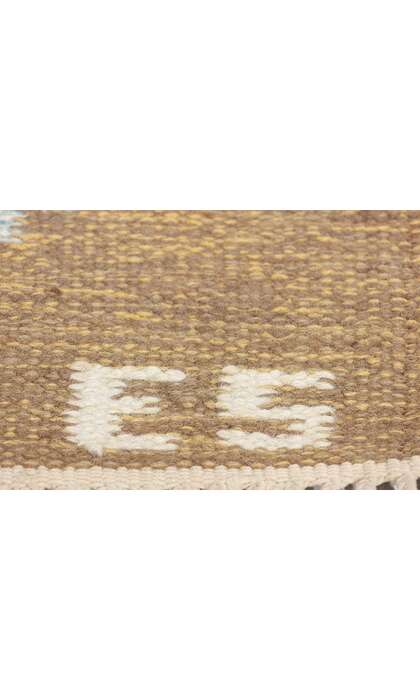 4 x 6 Evy Svensson Vintage Swedish Rollakan Rug 78824