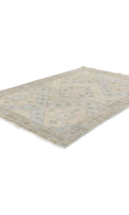 4 x 6 Vintage-Inspired Modern Khotan Rug 31073