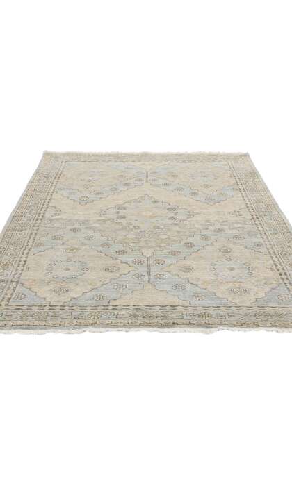 4 x 6 Vintage-Inspired Modern Khotan Rug 31073
