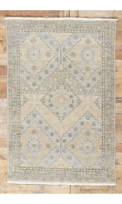 4 x 6 Vintage-Inspired Modern Khotan Rug 31073