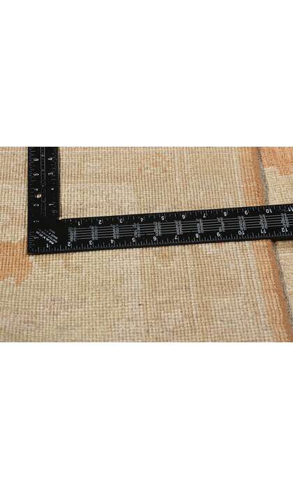 12 x 15 Vintage-Inspired Modern Orange Oushak Rug 31077