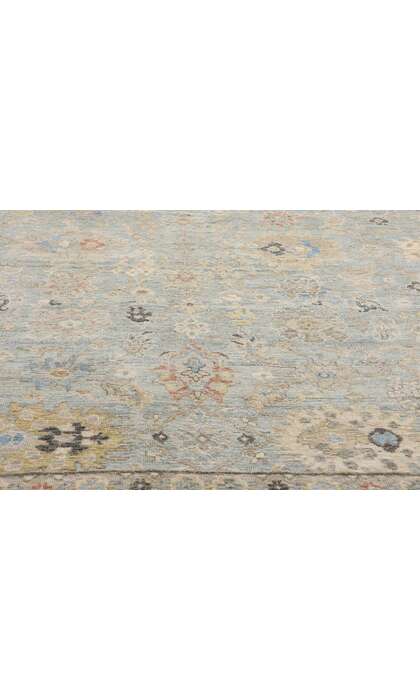 10 x 14 Vintage-Inspired Modern Oushak Rug 31079