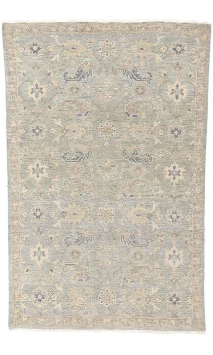 4 x 6 Vintage-Inspired Modern Oushak Rug 31072