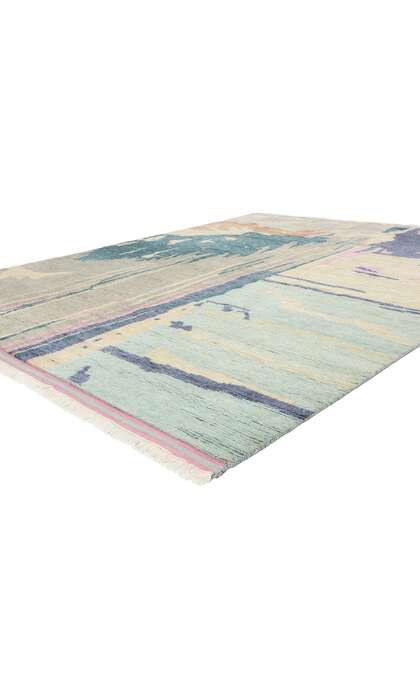 9 x 10 Abstract Biophilic Moroccan Rug 31228