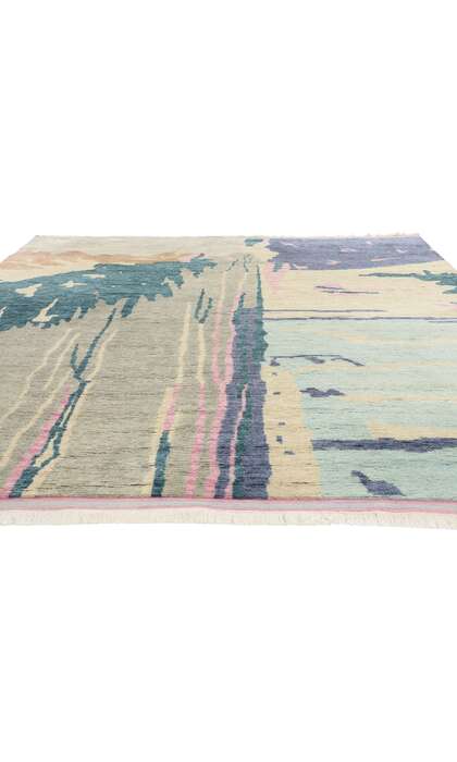 9 x 10 Abstract Biophilic Moroccan Rug 31228