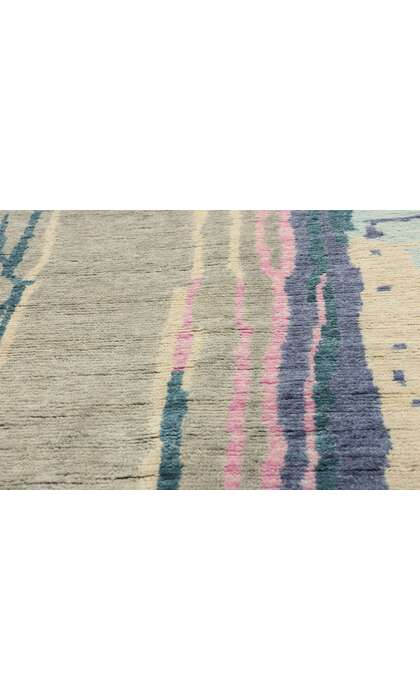 9 x 10 Abstract Biophilic Moroccan Rug 31228