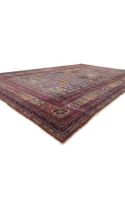 11 x 17 Antique Persian Kerman Rug 90012
