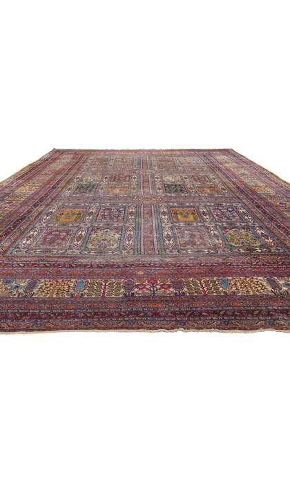 11 x 17 Antique Persian Kerman Rug 90012
