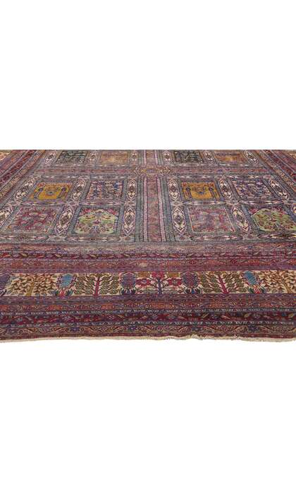 11 x 17 Antique Persian Kerman Rug 90012