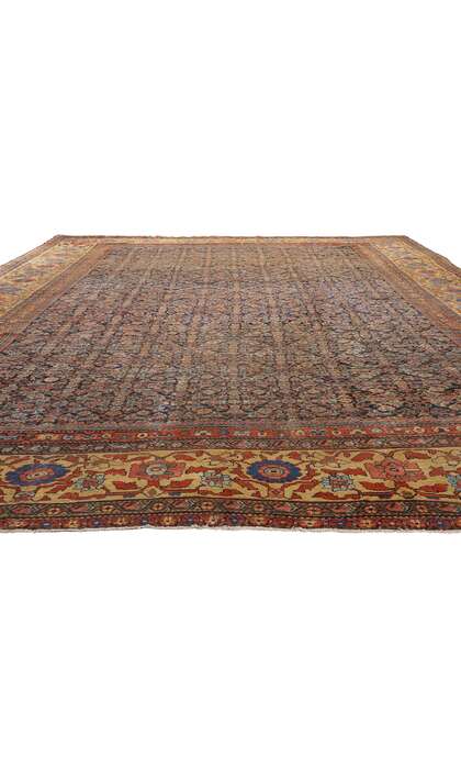 13 x 17 Large Antique Persian Mahal Rug 90021