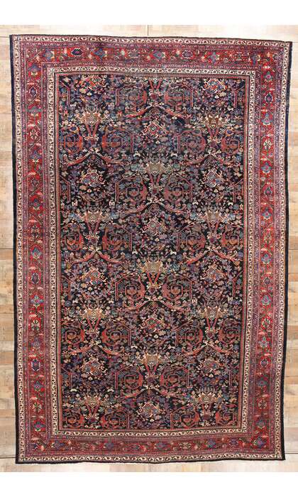 10 x 16 Antique Persian Sultanabad Mahal Rug 90022